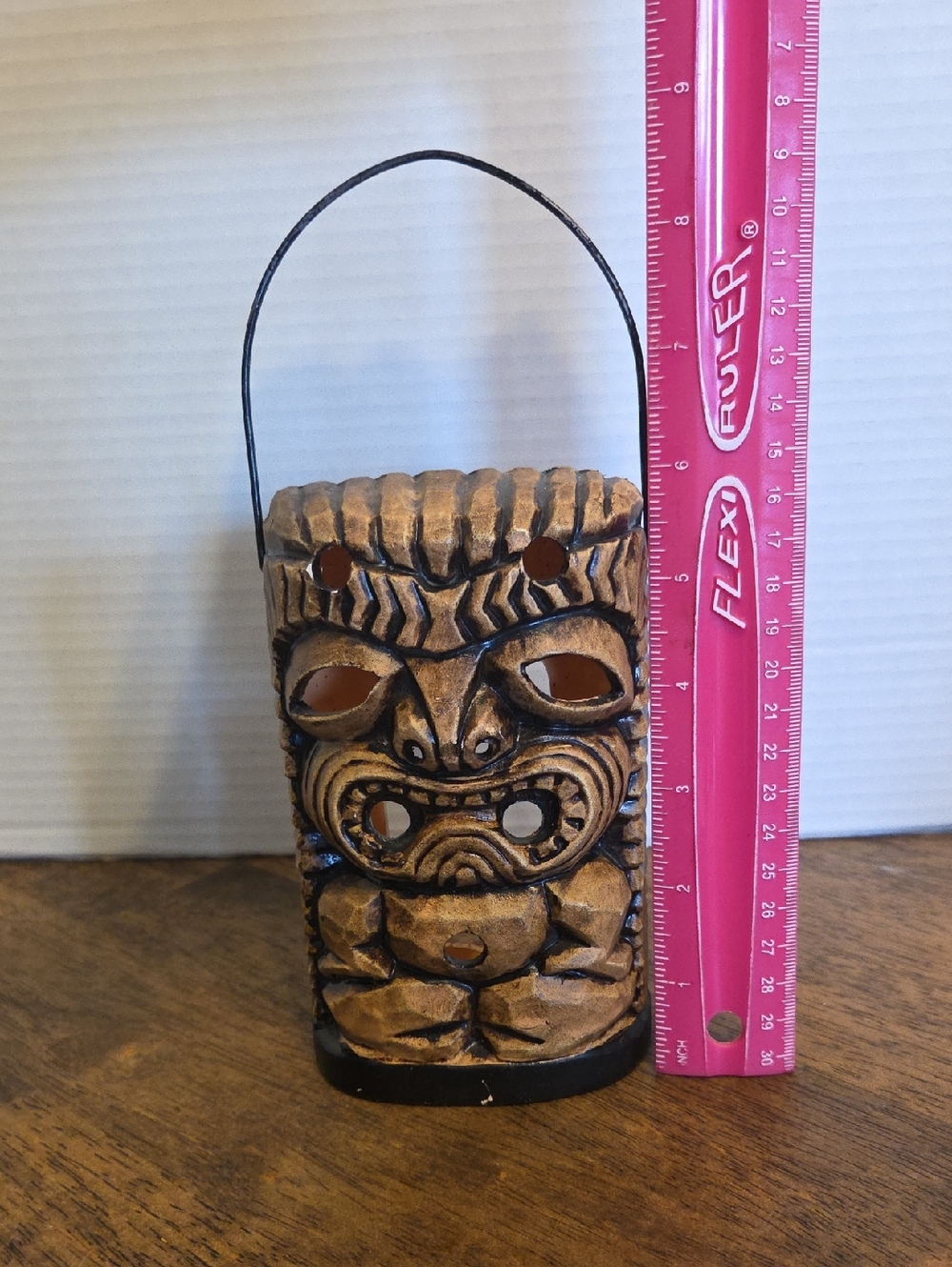 Vintage Ceramic Tiki Lantern Tea Light Holder Decorative Accent Made In Japan - Picture 9 of 10